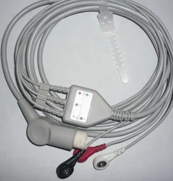 HP 1 piece ECG cable with 3 leads